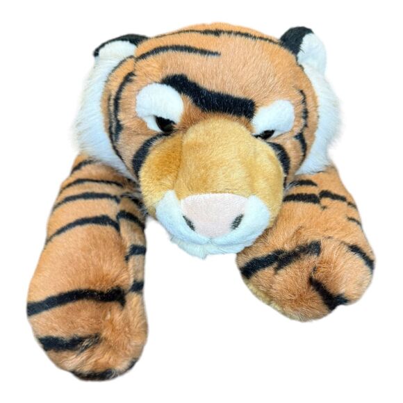 VTG Aurora Bengal Tiger Large Orange Flopsie 28" Stuffed Animal Plush Vintage - Picture 1 of 7